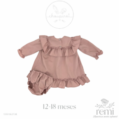 Vestido olanes palo de rosa con cubre pañal 12-18 meses Choupinet - comprar en línea