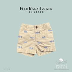 Short beige con tiburones 3 meses Polo Ralph Lauren