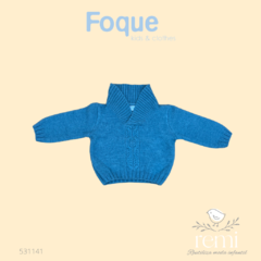 Suéter de lana color aqua 1 año Foque
