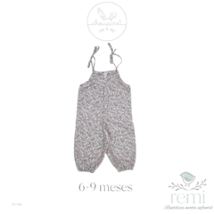 Overall estampado flores color lila 6-9 meses Choupinet