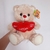 Urso de Pelúcia com Trio de Coração 25cm Fizzy FC2783 - comprar online