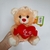 Urso de Pelúcia Fizzy com coração 20cm FC2785 na internet