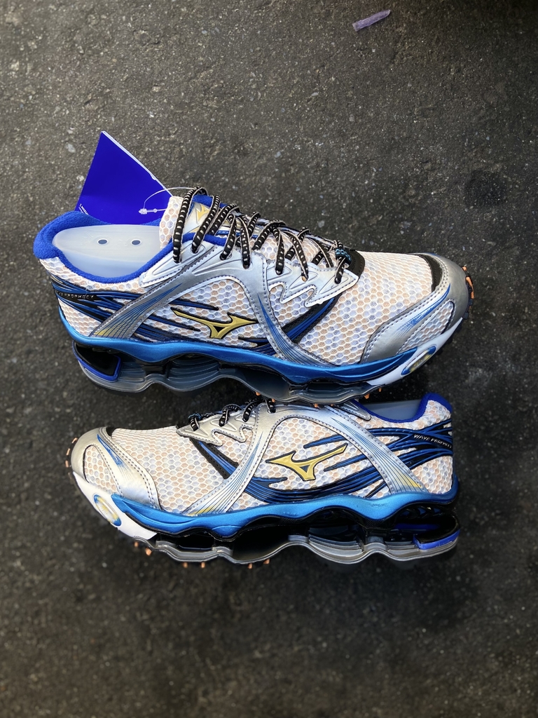 MIZUNO PROPHECY 1 prata e azul mvdropshipping