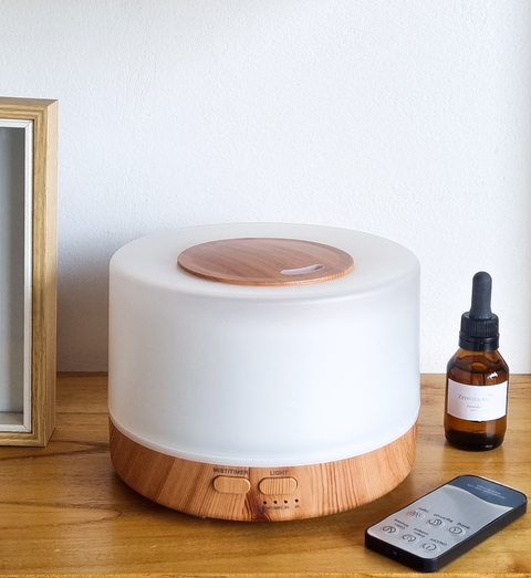 Humidificador - Difusor de aromas ultrasónico Zen Forest natural, soporte  para esencias aromáticas, esencias naturales, ambienta