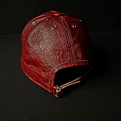 Gorra de cuero original. Guinda - comprar online