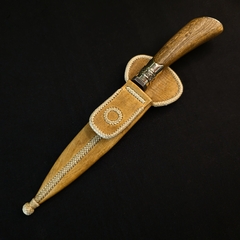 Cuchillo criollo Acero Damasco patrón W Random. - tienda online