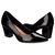 Sapato Feminino Scarpin Salto Grosso Verniz Usaflex Z7614 - loja online