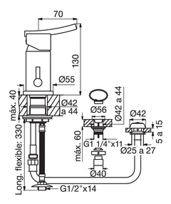 FV LIBBY MONOCOMANDO BIDET - comprar online