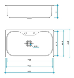 JOHNSON LUXOR SI85 855X482X21 - comprar online