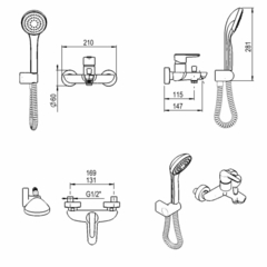 HMET FLAT MONOCOMANDO DUCHA EXTERIOR C/ TRANS - comprar online