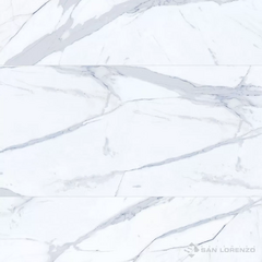 SAN LORENZO 58X117 PORCELANATO CALACATA BIANCO PULIDO - comprar online