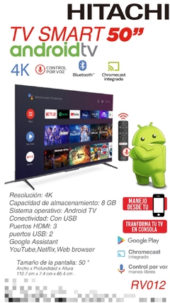 Smart Tv Hitachi 50 4k Ultra Hd - comprar online