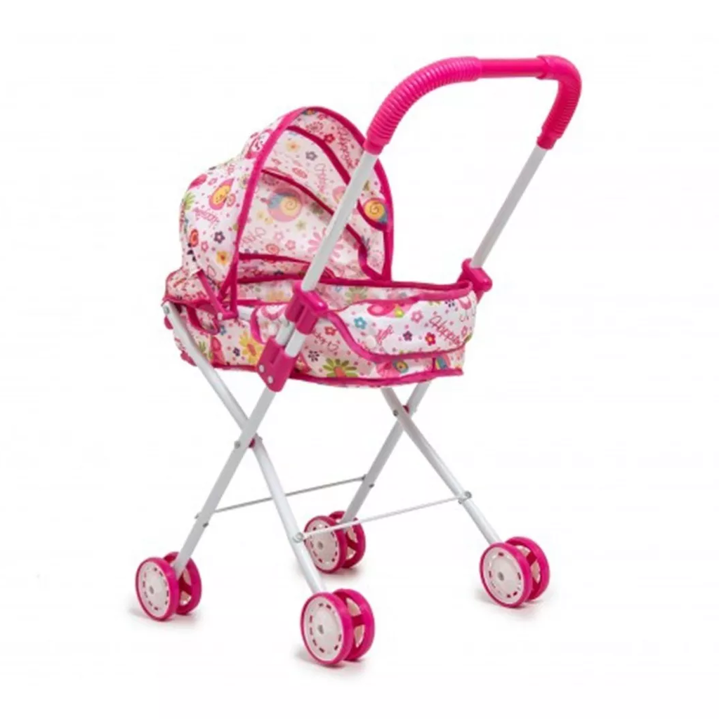 Muñeca con coche y cuna cheap