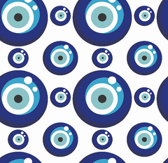 Olho Grego cor 04 (Branco c/ azul.F)