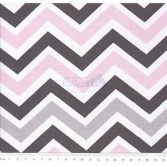 Chevron Carol cor 01 (Rosa com Cinza) - comprar online