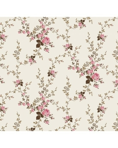 Viscose estampada floral - Sarah cor 48 - (rosa)