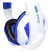 Headset Gamer Knup KP-396 C/ Microfone Branco e Azul - Infor Andrade - Loja de Informática e Papelaria