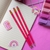 Lápis de escrever com borracha HB Love Pink Molin na internet