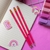 Lápis de escrever com borracha HB Love Pink Molin