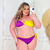 Biquíni FAIXA Roxo/Amarelo TOP - Manuit Store | Loja especializada em moda Plus Size