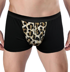 Boxer de tricot con leopardo