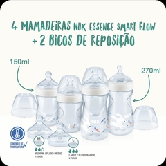 KIT 4 MAMADEIRAS STARTER SMART FLOW RECÉM NASCIDO NEUTRA NUK - comprar online