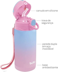 Garrafa Térmica Parede Dupla c/ Bico 400ml Tie Dye Buba - loja online