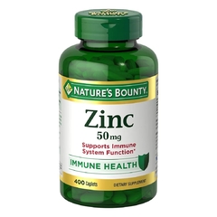 Zinco 50 mg Natures Bounty 400 Cps