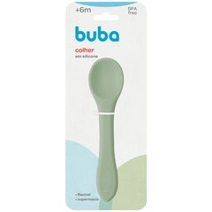 COLHER FLEXIVEL EM SILICONE VERDE BUBA - comprar online