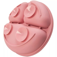 PRATO EM SILICONE COM VENTOSA ROSA BUBA - AD baby | Roupas e Acessórios nacionais e importados