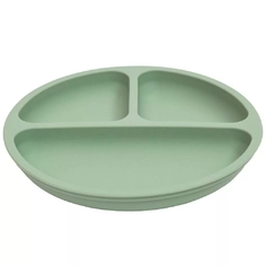 PRATO EM SILICONE COM VENTOSA VERDE BUBA - comprar online