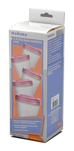 Kit com 5 Potes para armazenar Papinha KaBaby - comprar online