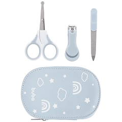 KIT MANICURE COM ESTOJO AZUL BUBA