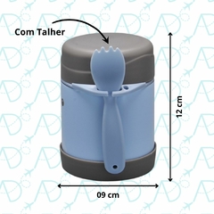 POTE TERMICO COM TAMPA E TALHER GUMY 320 ML BUBA - loja online