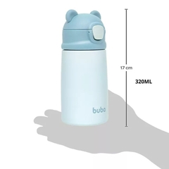 GARRAFA TERMICA PAREDE DUPLA URSINHO AZUL 320ML BUBA - loja online