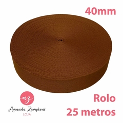 Rolo Alça Chique - 40mm - Caramelo