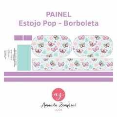 Painel - Estojo Pop - Borboleta - Sintético Prada