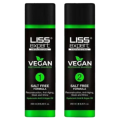 Shampoo y Acondicionador Liss Expert Vegan 250 ml.