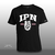 Playera IPN lines HOMBRE Negra