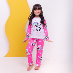 Pijama Panda Arco-Íris na internet