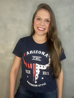 T-SHIRT COUNTRY ARIZONA AZUL MARINHO - comprar online