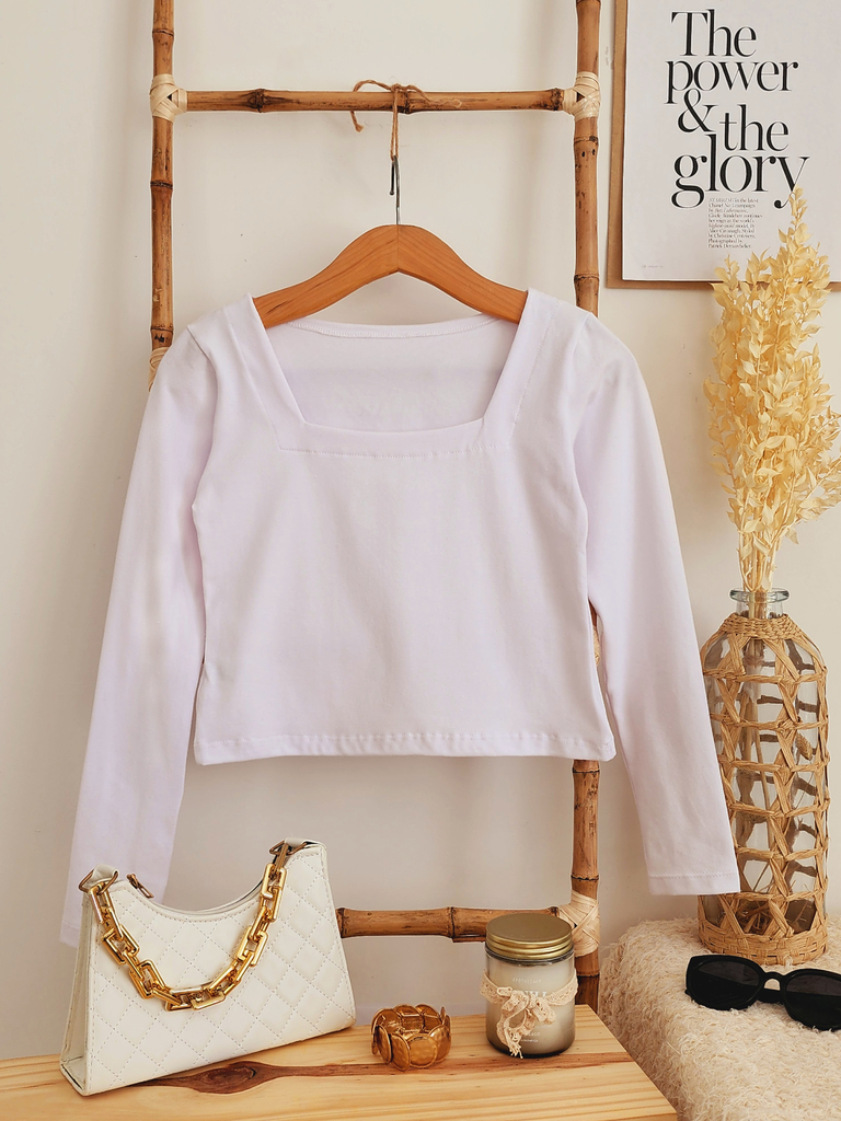 Remera escote cuadrado sale