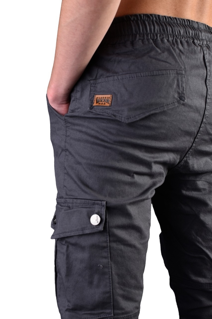 Pantalon Jogger Cargo Gabardina Elastizada