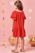 Vestido Infantil MC Vermelho - Kukiê - comprar online