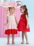 Vestido Infantil Happy Time Vermelho - Mon Sucré na internet