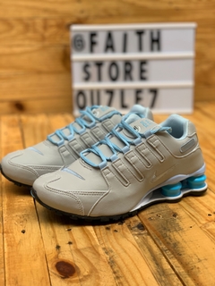 nike shox nz cinza azul bebe Faith Store Outlet