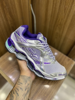 mizuno wave phophecy 1 cinza roxo Faith Store Outlet