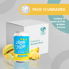 Pack x 12 Aguas de Fruta ANANÁ y MELÓN x 354ml