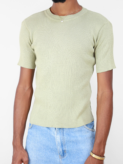 p/m | camisa de tricot bege vintage - comprar online