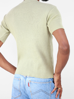 p/m | camisa de tricot bege vintage - loja online